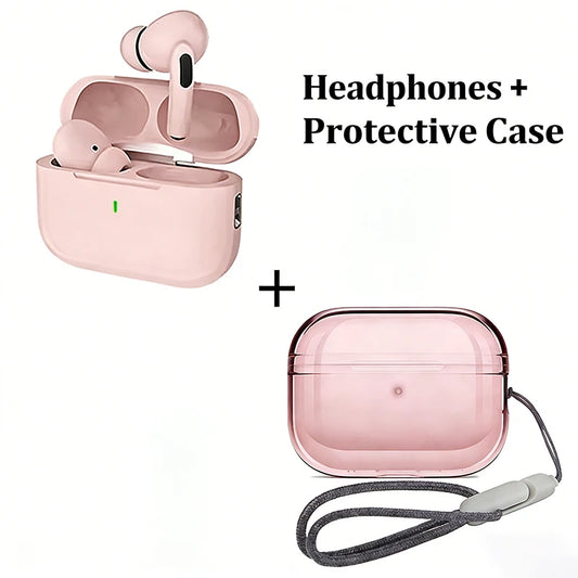 A7-Wireless Bluetooth Headphones HiFi Sound Quality,Physical Noise Reduction 3D Surround Sound, Long Battery Life+earphone cover